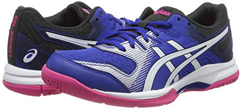 Asics Gel-Rocket 9, Zapatillas de Deporte Interior para Mujer, Azul Blue/White 400, 39 EU