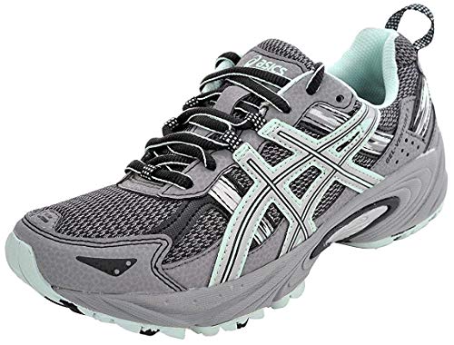 Asics - GEL-Venture 5 - Zapatillas deportivas para mujer, para correr, Gris (Gris helado/plateado/mar calmante), 40 EU