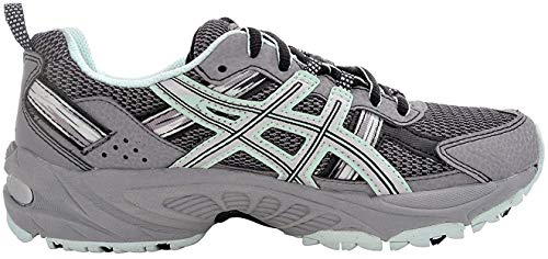 Asics - GEL-Venture 5 - Zapatillas deportivas para mujer, para correr, Gris (Gris helado/plateado/mar calmante), 40 EU