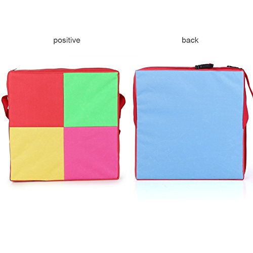 Asiento de Bebé Booster, Lance Home Robusto Oxford Desmontable Ajustable del Arnés del niño del bebé Cojín para silla de Comedor Infantil Silla Bolsa Almacenaje del Recorrido (Rojo)