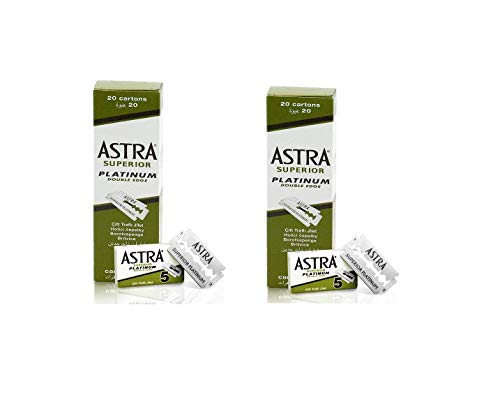 Astra ASTRAGR - Pack de 200 cuchillas de doble hoja
