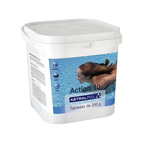 Astralpool Action-10 Desinfectante Con Cloro Multiac. 5 Kg 250Gr - Formato Cuadrado