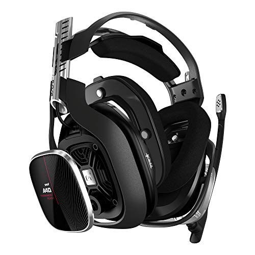 ASTRO Gaming A40TR Auriculares alámbricos y MixAmpPro TR, 4ta gen, Audio V2, Dolby Audio & ATMOS, micrófono intercambiable, control de balance juego/voz, Xbox Series X|S, Xbox One, PC, Mac -Negro/Rojo