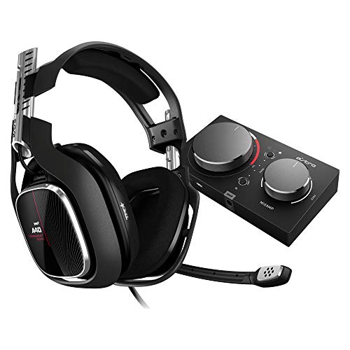 ASTRO Gaming A40TR Auriculares alámbricos y MixAmpPro TR, 4ta gen, Audio V2, Dolby Audio & ATMOS, micrófono intercambiable, control de balance juego/voz, Xbox Series X|S, Xbox One, PC, Mac -Negro/Rojo