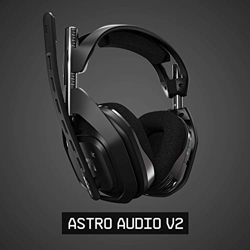ASTRO Gaming A50 Auriculares inalámbricos para gaming y estación-base de carga, 4ta gen, Dolby Audio, control de balance de juego/voz, 2.4 GHz, 9m alcance para PS5, PS4, PC, Mac, Negro/Plata
