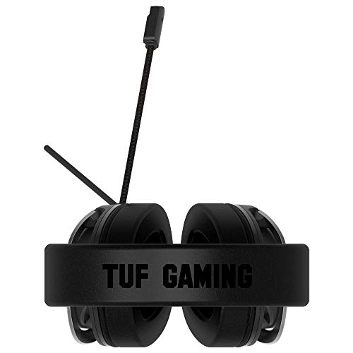 ASUS TUF Gaming H3 - Auriculares compatible con PC, PS4, Xbox One, Nintendo Switch y telefonos móviles, con sonido envolvente 7.1, graves potentes, diseño ligero, gris