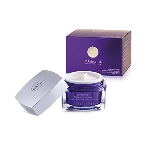 atashi Supernight - Dermo Filler Mask, Repara y Protege de Luz Azul, Redensifica y Rejuvenece en Una Noche, Reduce Arrugas, Piel Suave y Hidratada, Ácido Hialurónico, Liposomas A, C y E, 50 ml