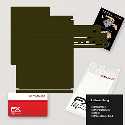 atFoliX Skin compatible con Microsoft Xbox One S, Sticker Pegatina (FX-Soft-Olive), Superficie mate