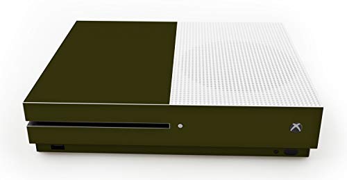 atFoliX Skin compatible con Microsoft Xbox One S, Sticker Pegatina (FX-Soft-Olive), Superficie mate