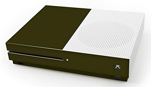 atFoliX Skin compatible con Microsoft Xbox One S, Sticker Pegatina (FX-Soft-Olive), Superficie mate