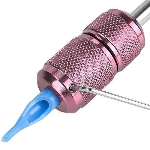 ATOMUS 25mm Tattoo Handles self-Lock Tattoo Machine Grip Tube Aluminium Alloy Tattoo Accessories for Tattoo Machine Supply(pink)