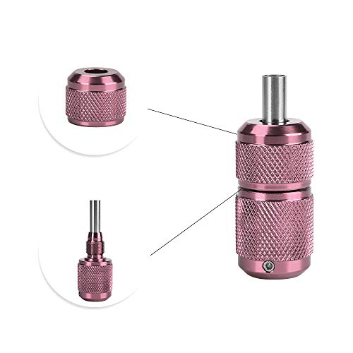 ATOMUS 25mm Tattoo Handles self-Lock Tattoo Machine Grip Tube Aluminium Alloy Tattoo Accessories for Tattoo Machine Supply(pink)