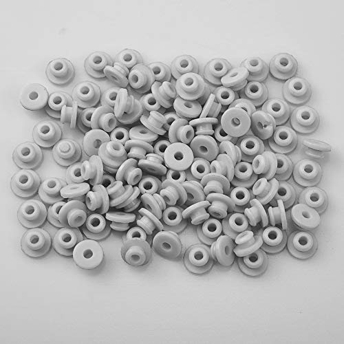ATOMUS White Rubber Tattoo Grommets Needles Pad Nipples Cushion Tattoo Machine Parts Kit Supply Tattoo Accessories