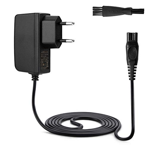 Aukru - Cargador para afeitadora Philips AquaTouch serie PT (15 V, 500 mA, apto para modelos AT750, AT751, AT752, AT753, AT890, AT890, AT891, AT893, AT940), color negro