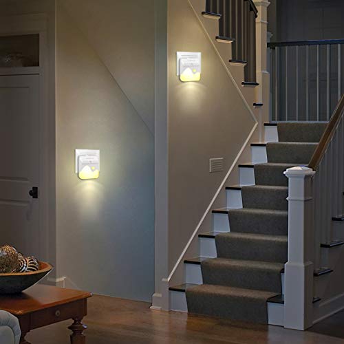 AUOPLUS Multi-Colores LED Luz Nocturna Infantil,Lámpara Quitamieda de pared para Niños con Sensor Crepuscular,Control Táctil,luz de Ambiente para Habitación Bebé,Dormitorio,Sala,Garaje,Baño,Pasillos