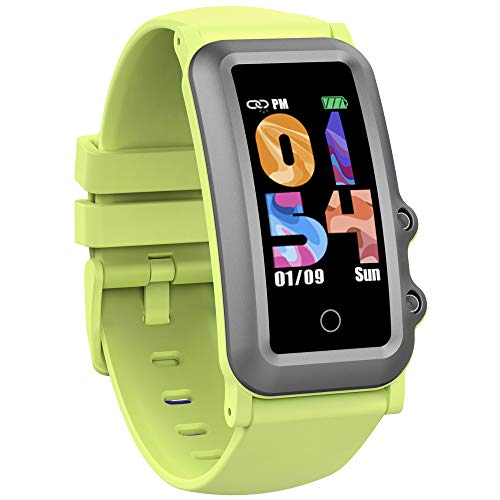 AUPALLA Pulsera de Actividad Niños, Reloj Inteligente Fitness Tracker con Podómetro, Pulsómetros, Monitor de Sueño, Contador de Caloría, 4 Modos Deportivos Smartwatch para Niñas y Niños (Verde)
