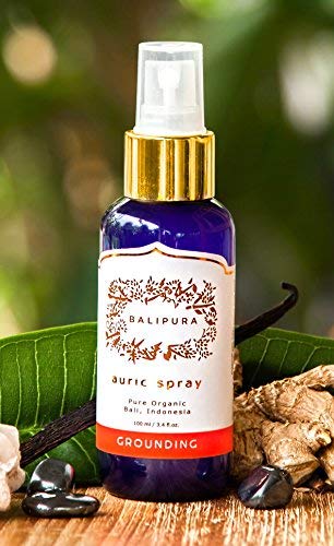 Aura Spray para Equilibrio - Grounding. Hecho en Bali con Aceites Esenciales y Cristales Curativos. 100ml