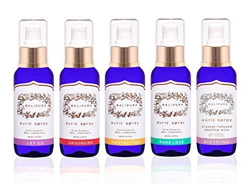 Aura Spray para Manifestación de Nuevos Proyectos. Hecho en Bali con Aceites Esenciales y Cristales Curativos. 100ml