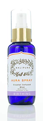 Aura Spray para Manifestación de Nuevos Proyectos. Hecho en Bali con Aceites Esenciales y Cristales Curativos. 100ml