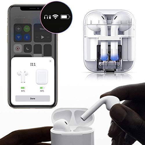 Auricular Bluetooth 5.0, Auricular inalámbrico, micrófono y Caja de Carga incorporados, reducción del Ruido estéreo 3D HD, para Auriculares iPhone/Android/Apple Airpods Pro/Samsung/Huawei Xiaomi