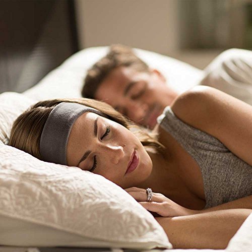 Auriculares con Banda de Lana para la Cabeza AcousticSheep SleepPhones v.6 Classic - Negro, Mediano (Esta Talla se Ajusta a la mayoría)