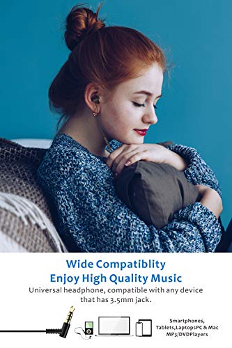 Auriculares para Dormir, Hearprotek in-Ear Auriculares Cancelación de Ruido con Micrófono y Control de Volumen, Tapones para Los Oídos para el Insomnio, Ronquidos y Viajes Aéreos, Conector de 3,5 mm