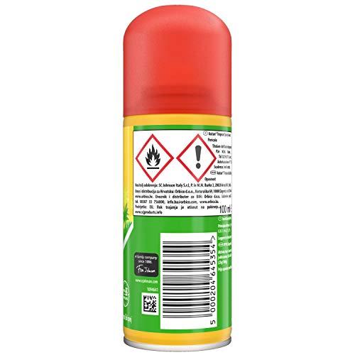 Autan - Tropical spray seco, repelente de mosquitos (comunes, tropicales y tigre) e insectos, 100 ml.