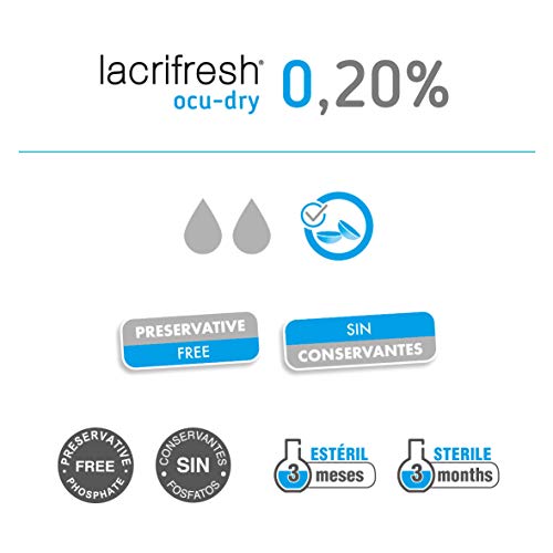 Avizor Lacrifresh Ocu-Dry 0.20% Monodosis Gotas Oculares, para Aliviar los Síntomas de la Irritación Ocular, 20 ampollas 0,4 ml