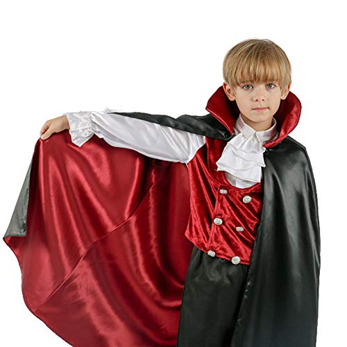 Avsvcb Cosplay Navidad Disfraz para niños Fiesta de Maquillaje Fiesta Traje de Vampiro Regalo de Novedad de Halloween Disfraz de Fantasma Disfraz de actuación de Escenario