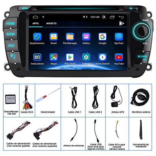 AWESAFE [Android 10.0 2GB+32GB] Radio Coche para Seat Ibiza 2009-2013, Autoradio de 7 Pulgadas con Pantalla Táctil 2 DIN de Seat Ibiza