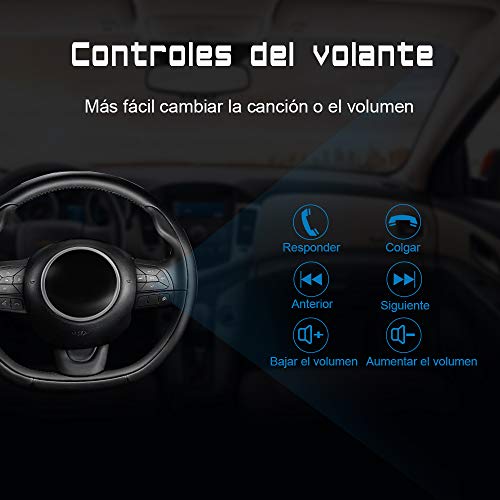 AWESAFE Radio Coche 7 Pulgadas con Pantalla Táctil 2 DIN para VW Seat Ibiza 2009–2013, Autoradio con Bluetooth/GPS/FM/RDS/CD DVD/USB/SD, Apoyo Mandos Volante, Mirrorlink y Aparcacimiento