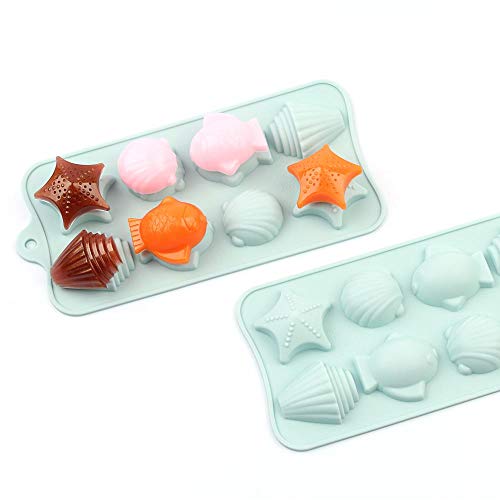 AWRT Moldes de Silicona 3D para Chocolate, Utensilios para Hornear, Herramientas para Decorar Pasteles, Caramelo de Fondant, Molde de Silicona (Color : CB-12)