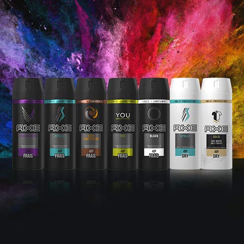 Axe Desodorante para hombre Spray 35 ml – Color Negro – Juego de 4