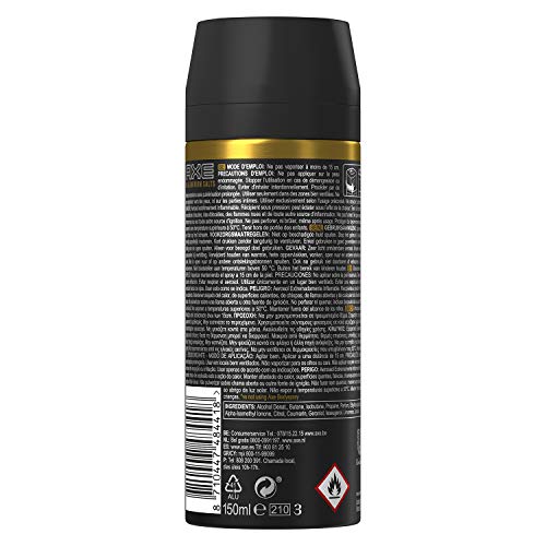 Axe - Gold Temptation - Desodorante Bodyspray para hombre, 48 horas de protección - 150 ml