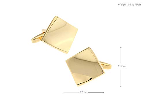 AYDOME Gemelos Hombre Españagemelos para Camisa Hombre Geométrico Gemelos Oro