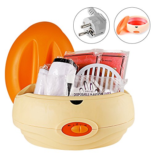 AYITOO Baños de Parafina Cera Baño, Calentador de Parafina para Manos y Pies con Máquina Accesorios, Alimenta la piel con Humedad Parafina Baño de Cera Máquina, Color Naranja