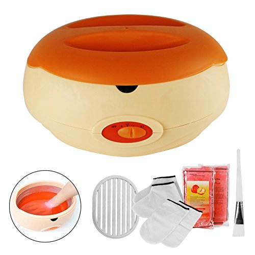 AYITOO Baños de Parafina Cera Baño, Calentador de Parafina para Manos y Pies con Máquina Accesorios, Alimenta la piel con Humedad Parafina Baño de Cera Máquina, Color Naranja