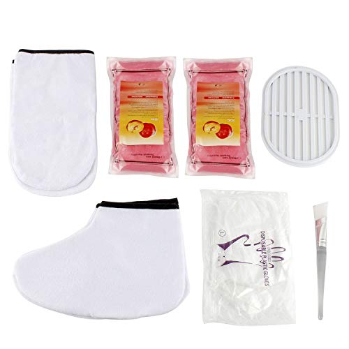 AYITOO Baños de Parafina Cera Baño, Calentador de Parafina para Manos y Pies con Máquina Accesorios, Alimenta la piel con Humedad Parafina Baño de Cera Máquina, Color Naranja