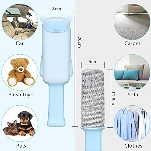 AYUQI Quitapelos para Mascotas y Cepillo para Guantes -con Removedor de pelo para Muebles,Cepillo de Limpieza Removedor de Pelaje para Perro y Gato,Depilación Eliminador de Pelo para Animales Cepillos