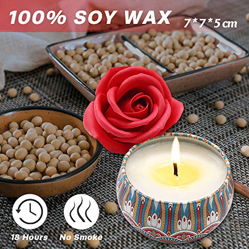 AYUQI Regalos para Mujer,Jabón Flor De Rosa y Vela Aromática, Madre, Maestra,Hermana en el día de la Madre, día de San Valentín, Aniversario, Cumpleaños