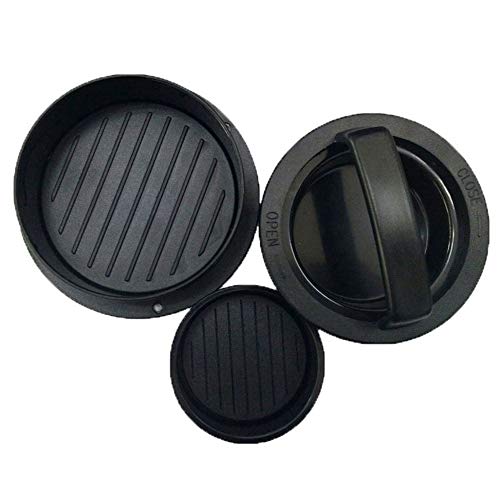 AZXAZ 3 en 1 Molde Prensa rellena de Hamburguesa,Molde de Pastel Carne con Esterilla Antiadherente, Herramienta de Barbacoa Parrilla y Cocina