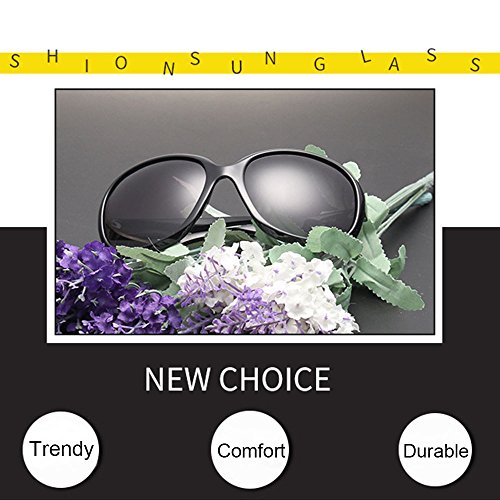 B BIDEN BLDEN Mujer Grande Gafas De Sol moda polarizadas gafas UV400 Protección Para Conducción GL3113-DARKRED