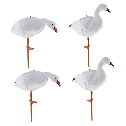B Blesiya 4 Unidades Reposo Ganso de Señuelo de Material Ecológico de Primera Calidad EVA