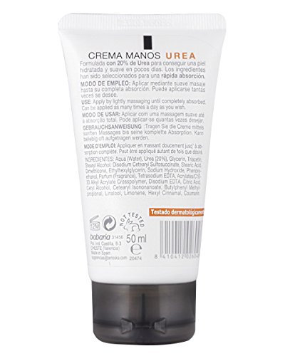 Babaria Urea 20% - Crema de manos anti-grietas, 50 ml