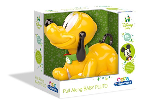 Baby Clementoni-14981 Mickey Mouse Pluto Arrastre, Multicolor (149810)