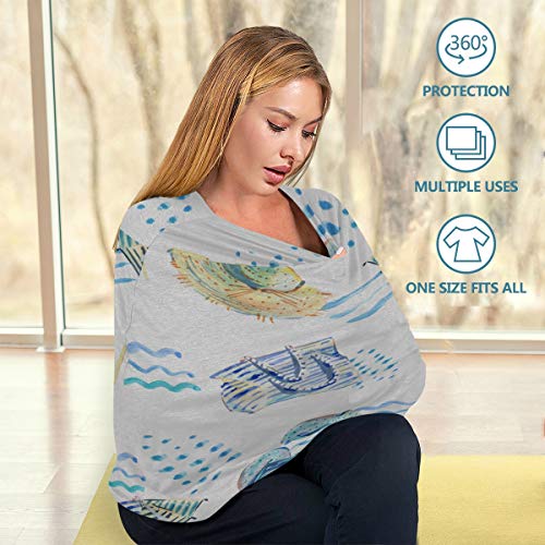 Baby Girl High Chair Cover Colorful Cartoon Cute Beach Chair Car Baby Seat Cover Lightweight Baby Car Seat Cover Carseat Nursing Cover Girl Protege a los bebés y las madres que amamantan Baby Shower