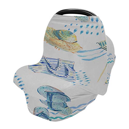 Baby Girl High Chair Cover Colorful Cartoon Cute Beach Chair Car Baby Seat Cover Lightweight Baby Car Seat Cover Carseat Nursing Cover Girl Protege a los bebés y las madres que amamantan Baby Shower