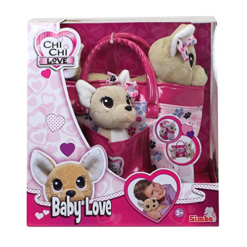 Baby Love perrito con bolso de Chi Chi Love (Simba 5893178)