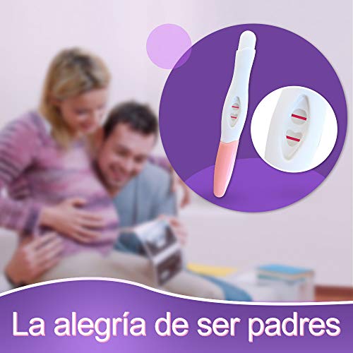 Babycolor 2 x Pruebas de embarazo Alta Fiabilidad Test de Embarazo Resultados en Menos de 3 Minutos