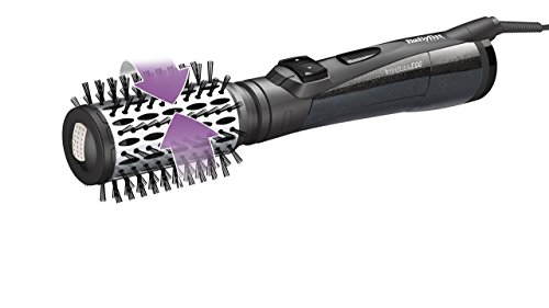 BaByliss AS551E - Cepillo rotativo de aire, iónico, 800 W, cepillo cerámico de 50 mm y cepillo de cerdas de jabalí de 35 mm, seca, desenreda y moldea